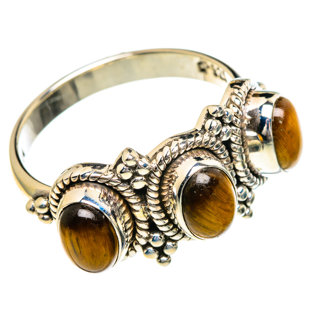 Tiger Eye Rings handcrafted by Ana Silver Co - RING85781