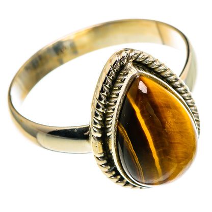 Tiger Eye Rings handcrafted by Ana Silver Co - RING85782