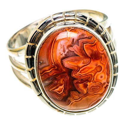 Crazy Lace Agate Rings handcrafted by Ana Silver Co - RING85784