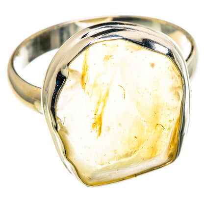 Libyan Desert Glass Rings handcrafted by Ana Silver Co - RING85787
