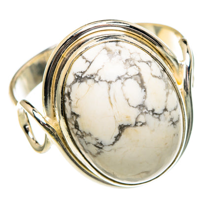 Howlite Rings handcrafted by Ana Silver Co - RING85805