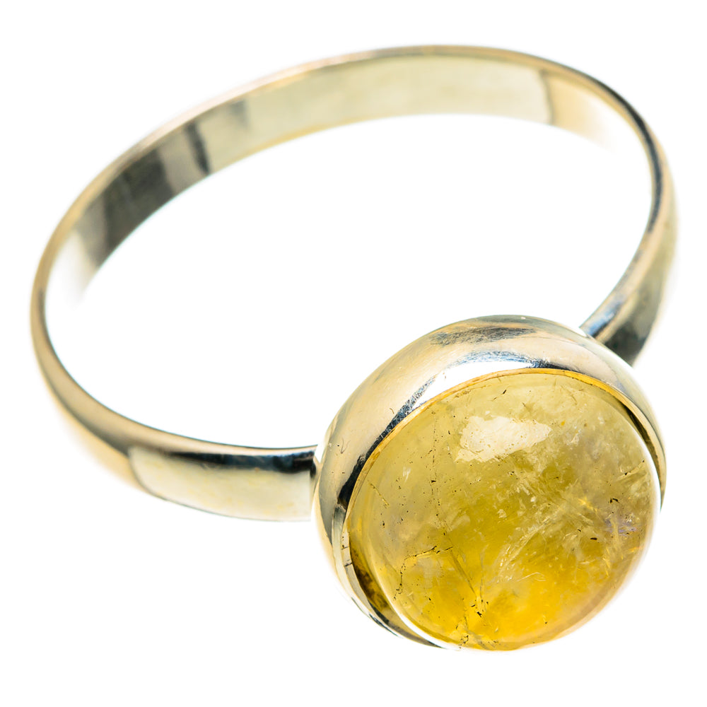 Yellow Moonstone Rings handcrafted by Ana Silver Co - RING85811 - Photo 2