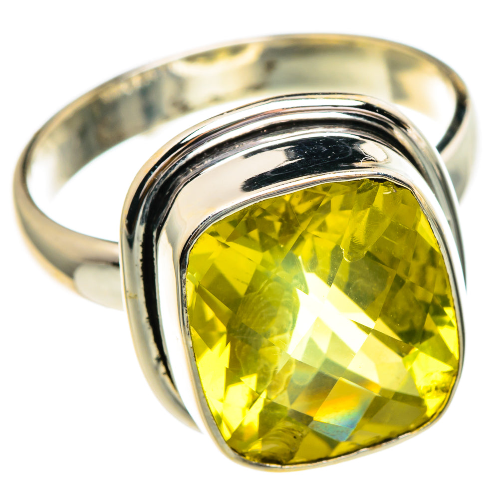 Lemon Quartz Rings handcrafted by Ana Silver Co - RING85812