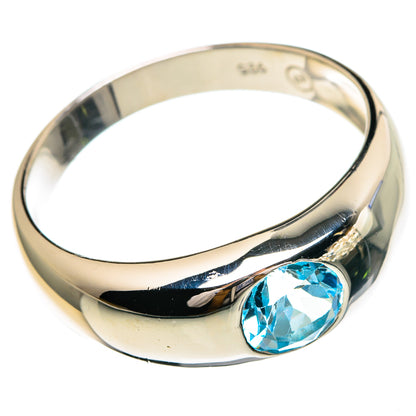 Blue Topaz Rings handcrafted by Ana Silver Co - RING85813