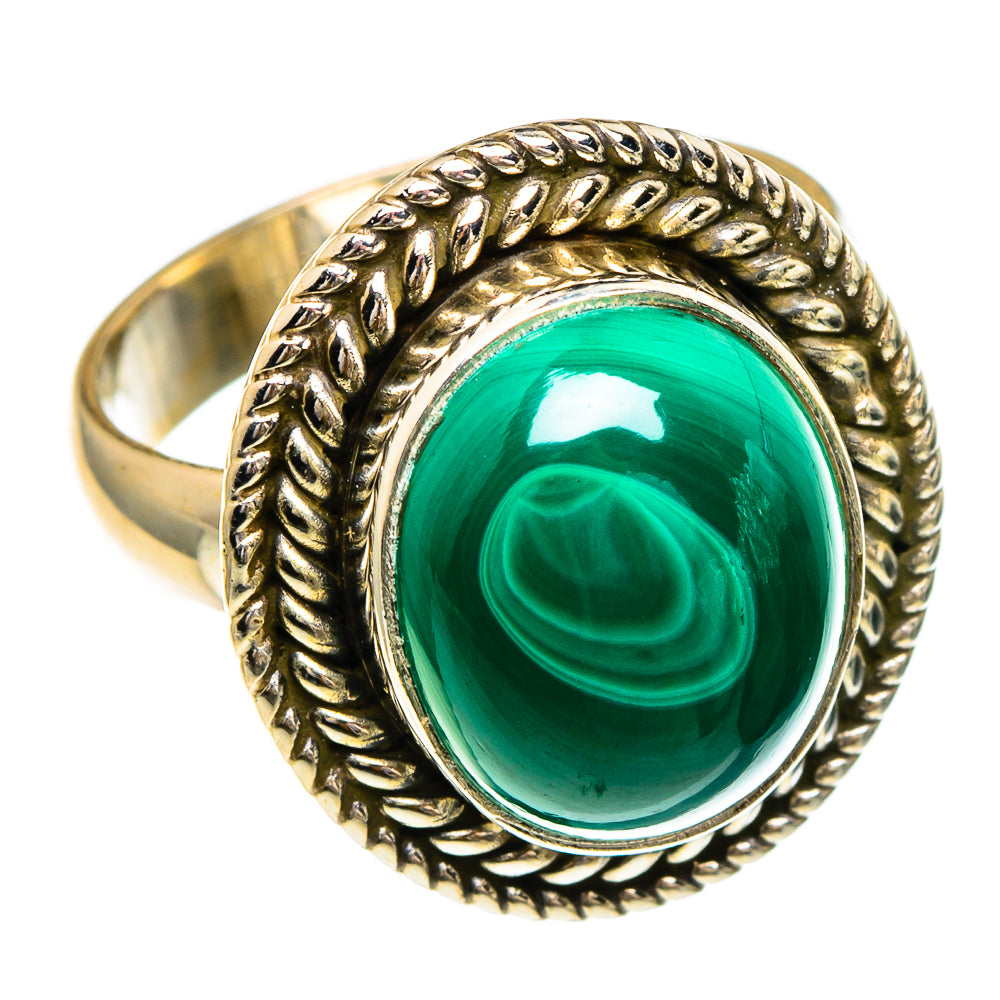 Malachite Rings handcrafted by Ana Silver Co - RING85823