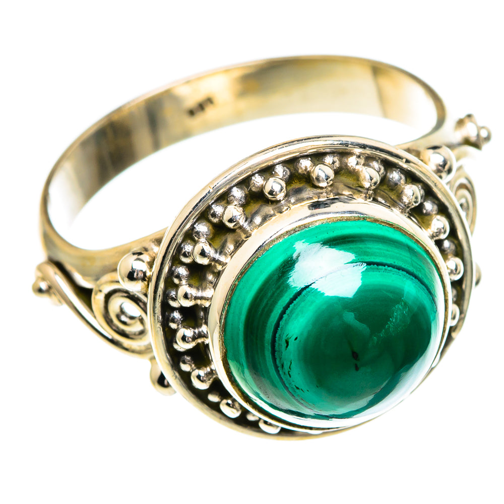 Malachite Rings handcrafted by Ana Silver Co - RING85826