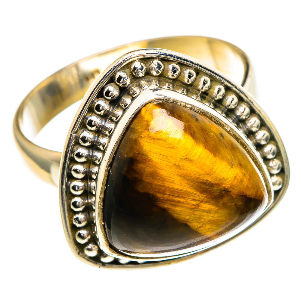 Tiger Eye Rings handcrafted by Ana Silver Co - RING85828
