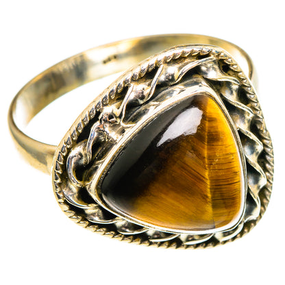 Tiger Eye Rings handcrafted by Ana Silver Co - RING85830 - Photo 2
