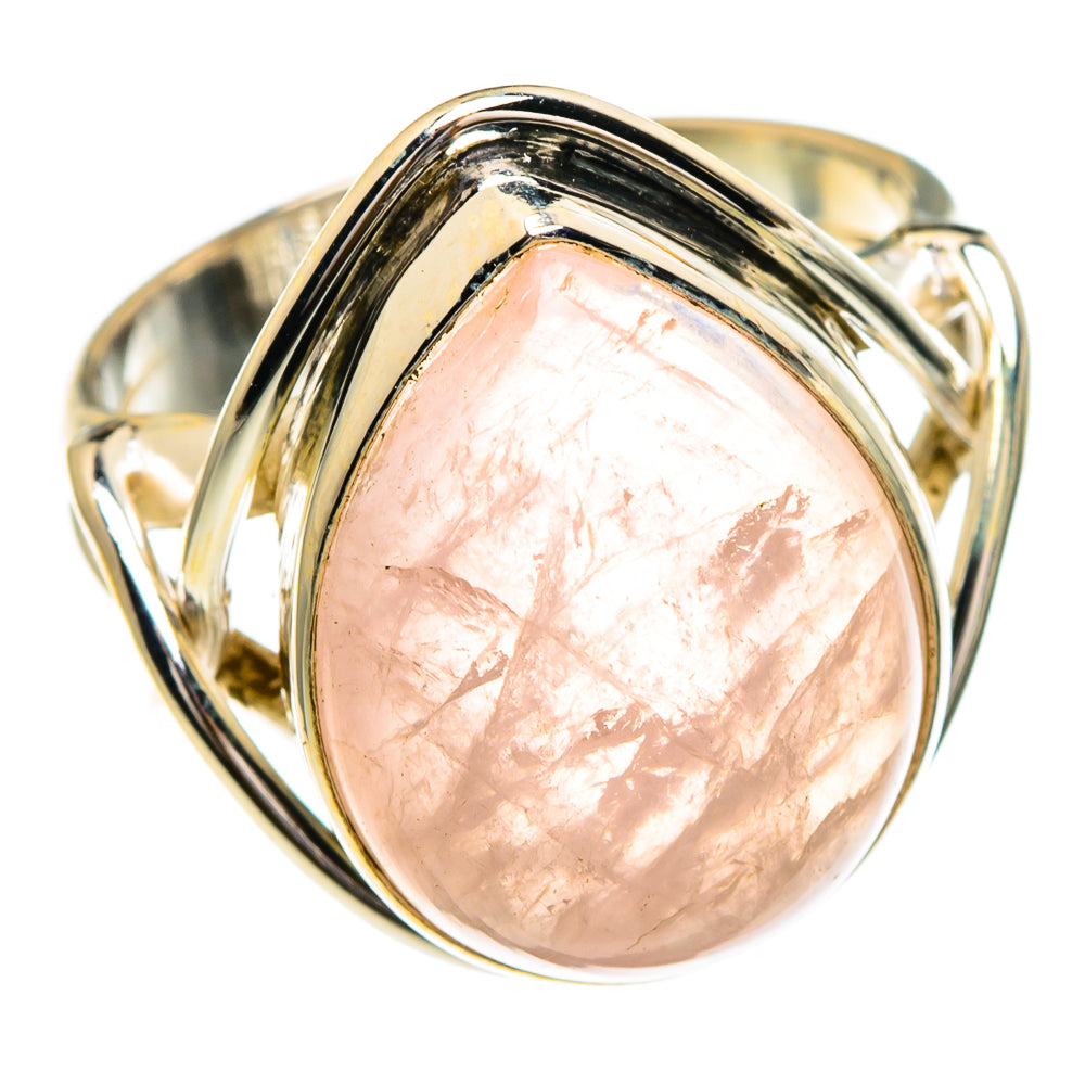 Rose Quartz Rings handcrafted by Ana Silver Co - RING85838