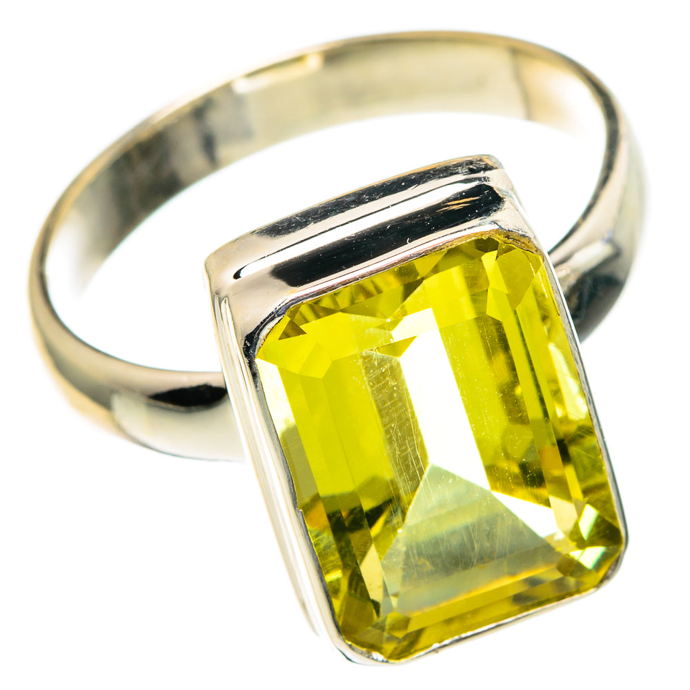 Lemon Quartz Rings handcrafted by Ana Silver Co - RING85856