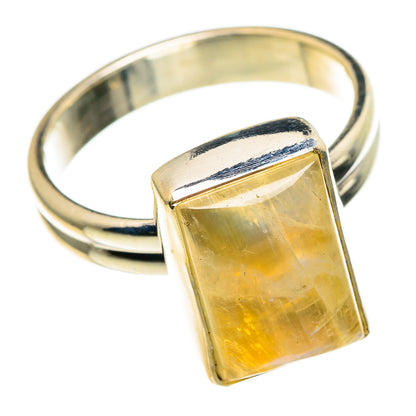 Yellow Moonstone Rings handcrafted by Ana Silver Co - RING85858