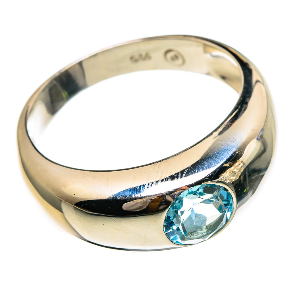Blue Topaz Rings handcrafted by Ana Silver Co - RING85859