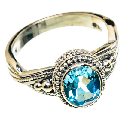 Blue Topaz Rings handcrafted by Ana Silver Co - RING85861
