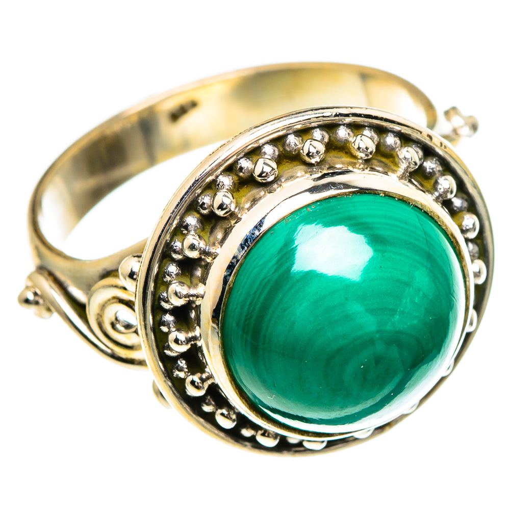 Malachite Rings handcrafted by Ana Silver Co - RING85870
