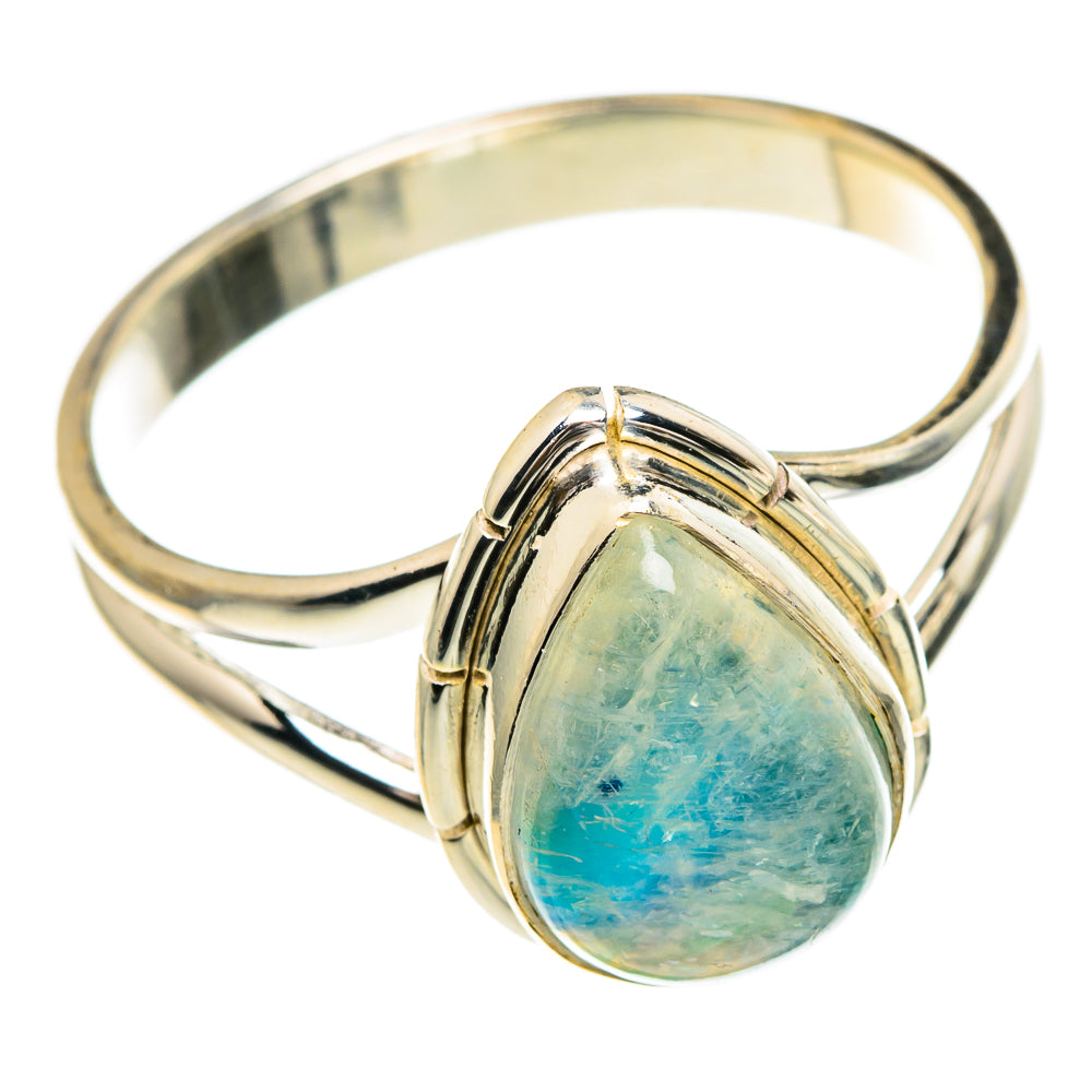 Rainbow Moonstone Rings handcrafted by Ana Silver Co - RING85871