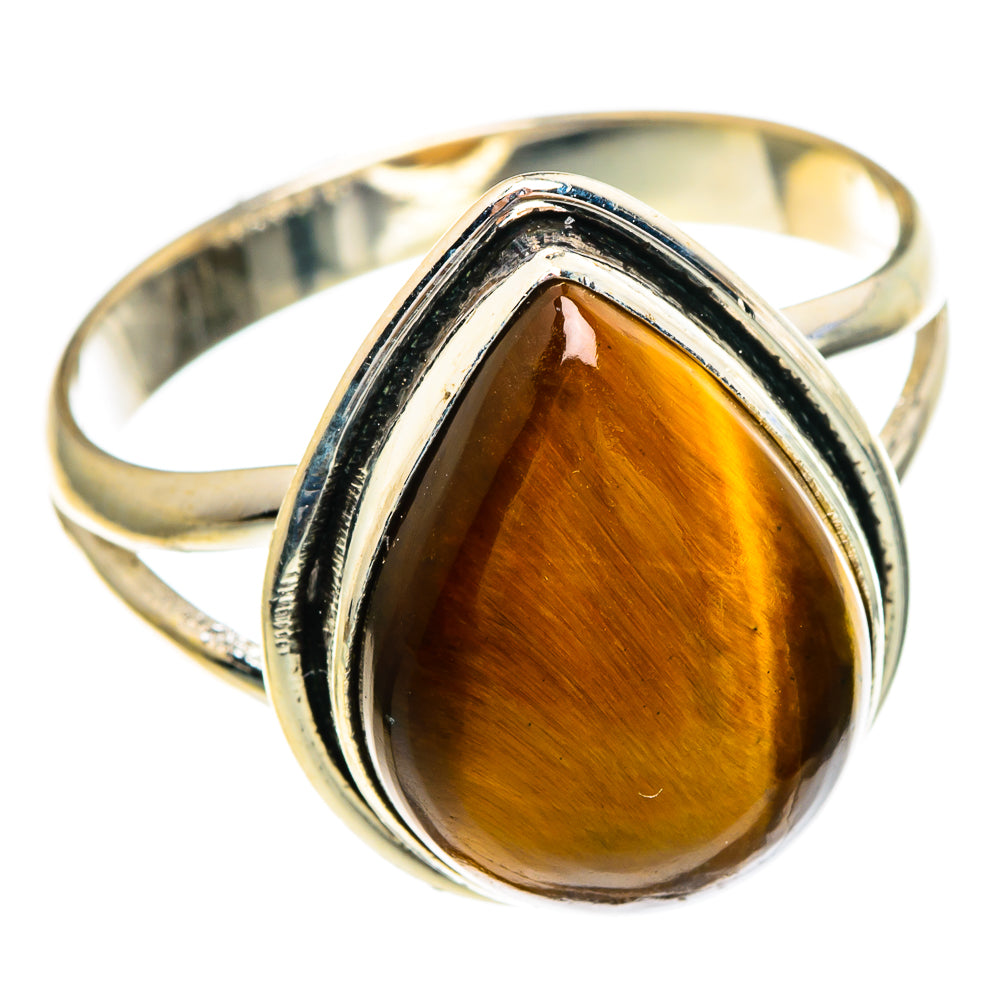 Tiger Eye Rings handcrafted by Ana Silver Co - RING85878 - Photo 2