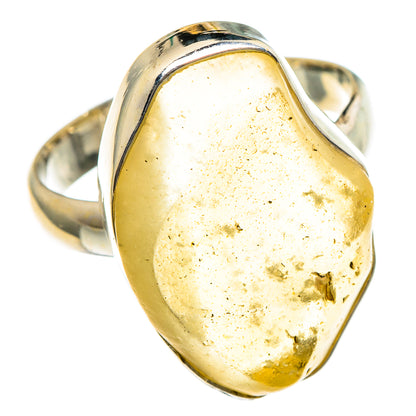 Libyan Desert Glass Rings handcrafted by Ana Silver Co - RING85884