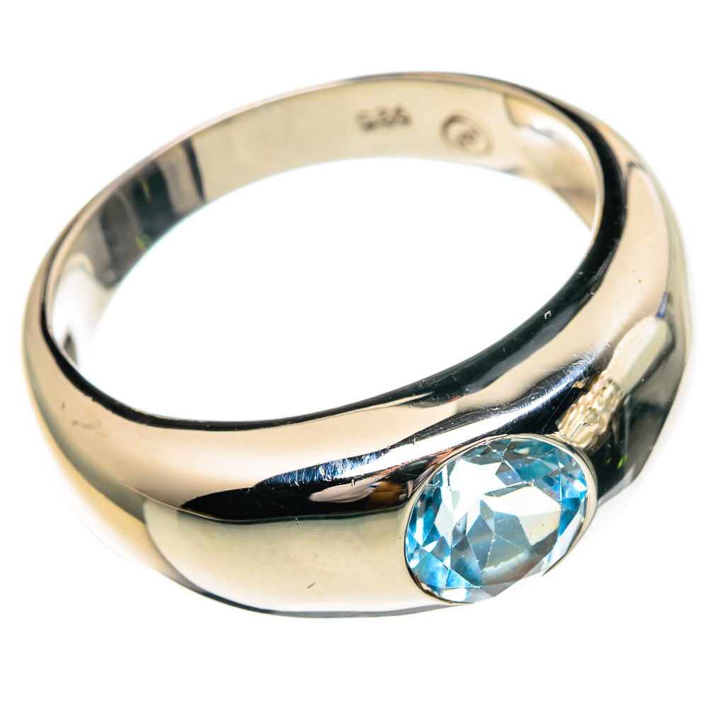Blue Topaz Rings handcrafted by Ana Silver Co - RING85906