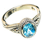 Blue Topaz Rings handcrafted by Ana Silver Co - RING85913