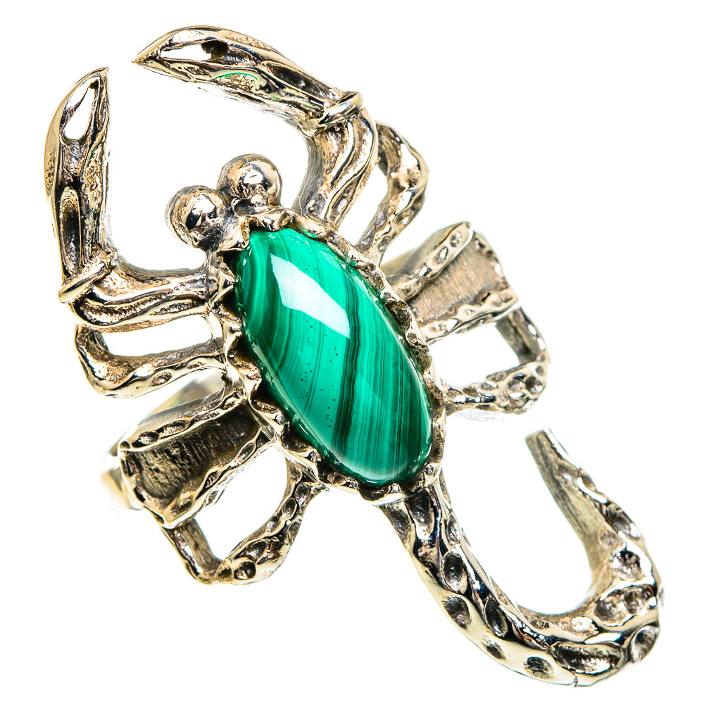 Malachite Rings handcrafted by Ana Silver Co - RING85922
