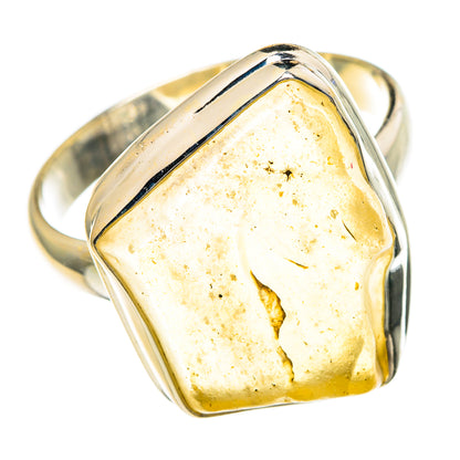 Libyan Desert Glass Rings handcrafted by Ana Silver Co - RING85931