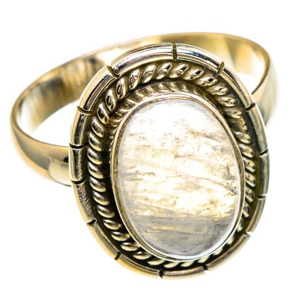 Rainbow Moonstone Rings handcrafted by Ana Silver Co - RING85949