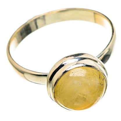 Yellow Moonstone Rings handcrafted by Ana Silver Co - RING85954 - Photo 2