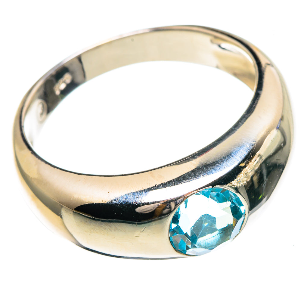 Blue Topaz Rings handcrafted by Ana Silver Co - RING85955 - Photo 2