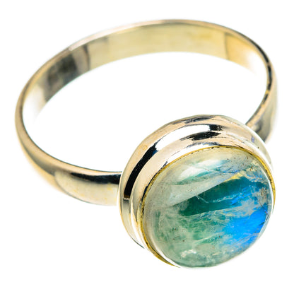 Rainbow Moonstone Rings handcrafted by Ana Silver Co - RING85962
