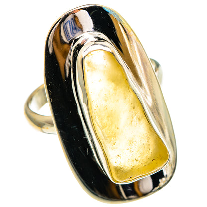 Libyan Desert Glass Rings handcrafted by Ana Silver Co - RING85971