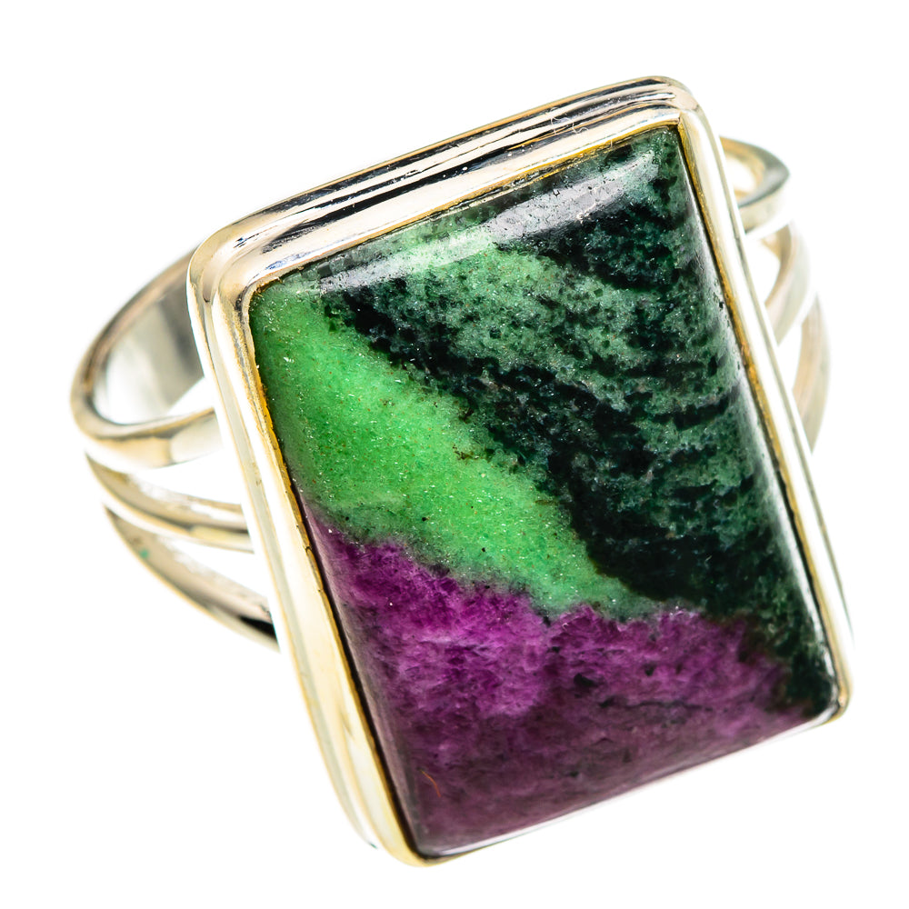 Ruby Zoisite Rings handcrafted by Ana Silver Co - RING85983