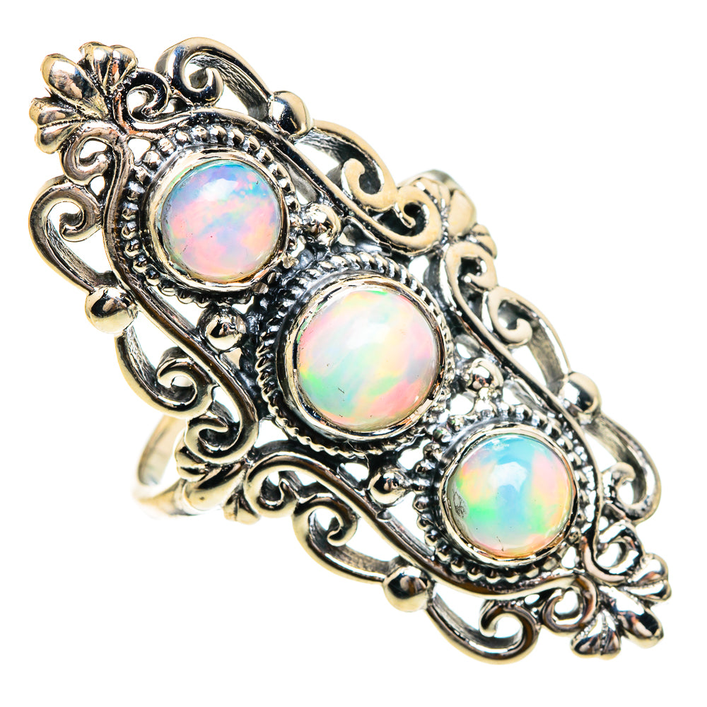 Ethiopian Opal Rings handcrafted by Ana Silver Co - RING85986