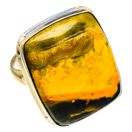 Bumble Bee Jasper Rings handcrafted by Ana Silver Co - RING85988