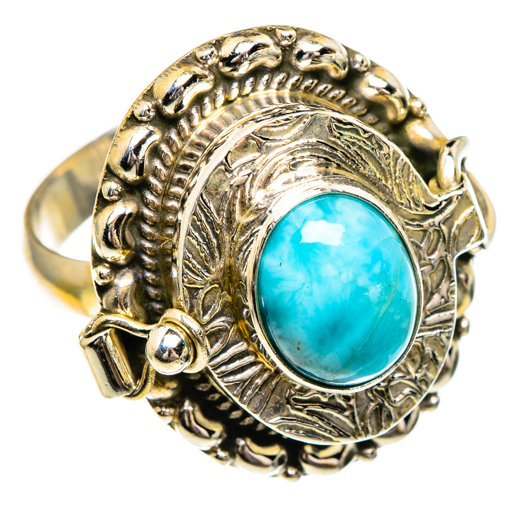 Larimar Rings handcrafted by Ana Silver Co - RING85995