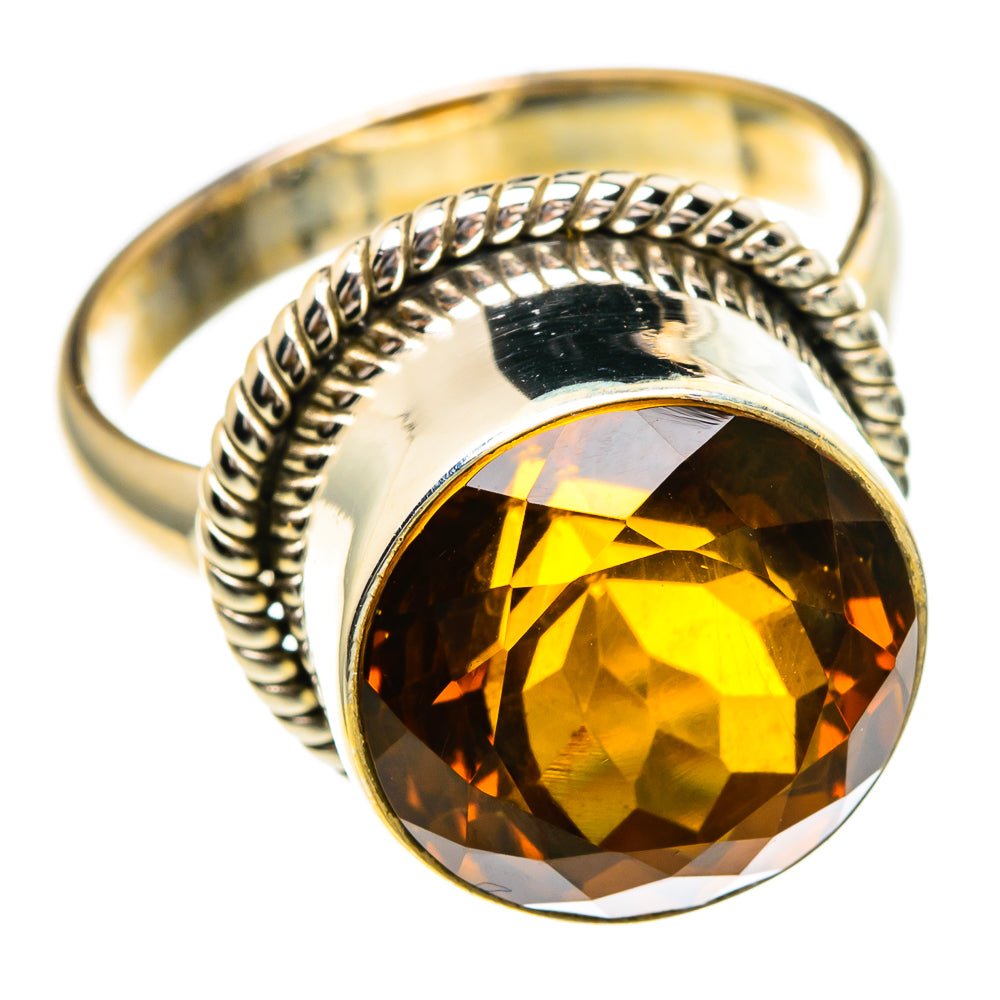 Mandarin Citrine Rings handcrafted by Ana Silver Co - RING86007