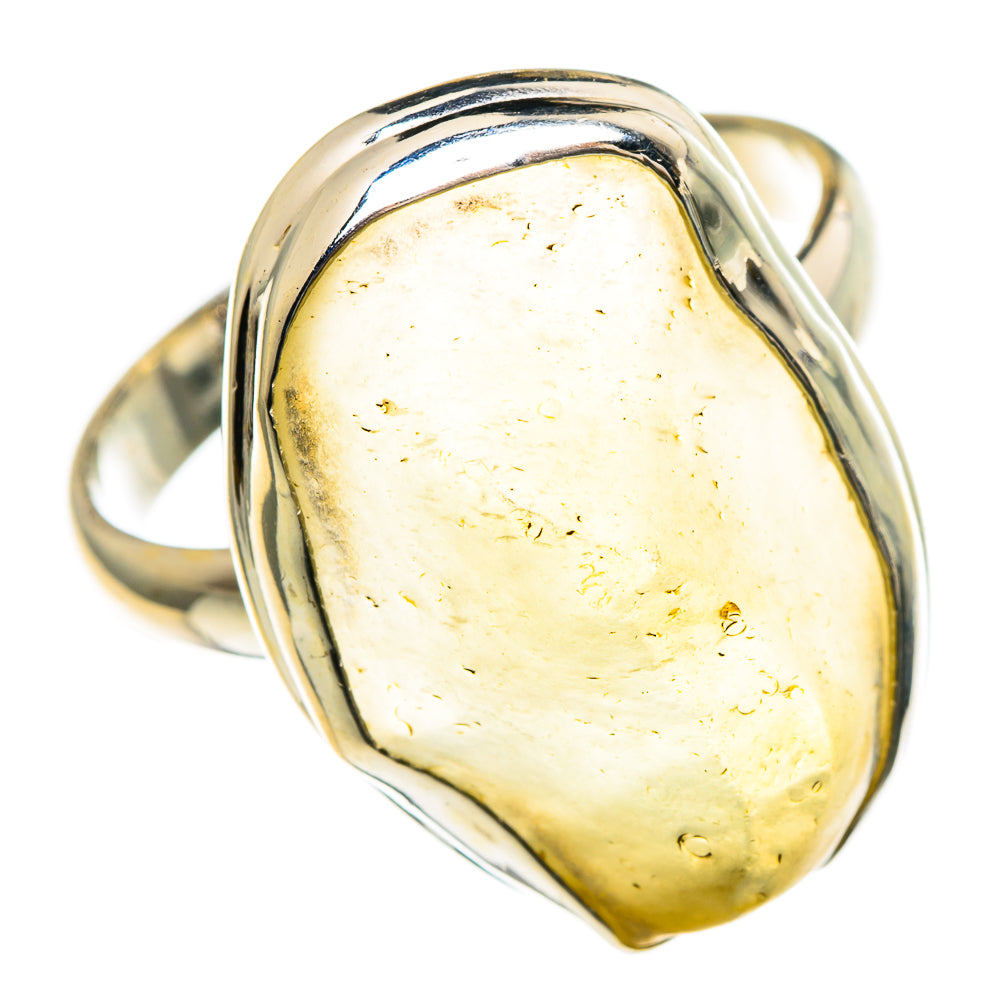 Libyan Desert Glass Rings handcrafted by Ana Silver Co - RING86014