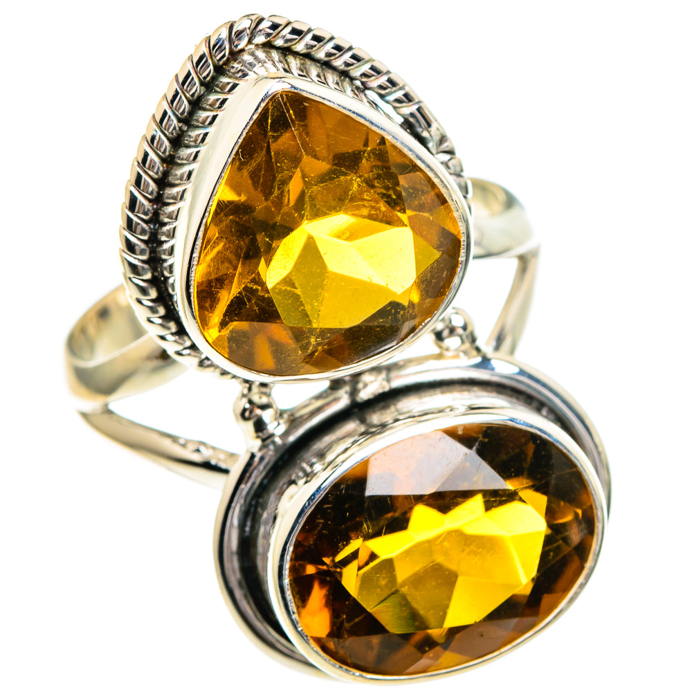 Mandarin Citrine Rings handcrafted by Ana Silver Co - RING86015