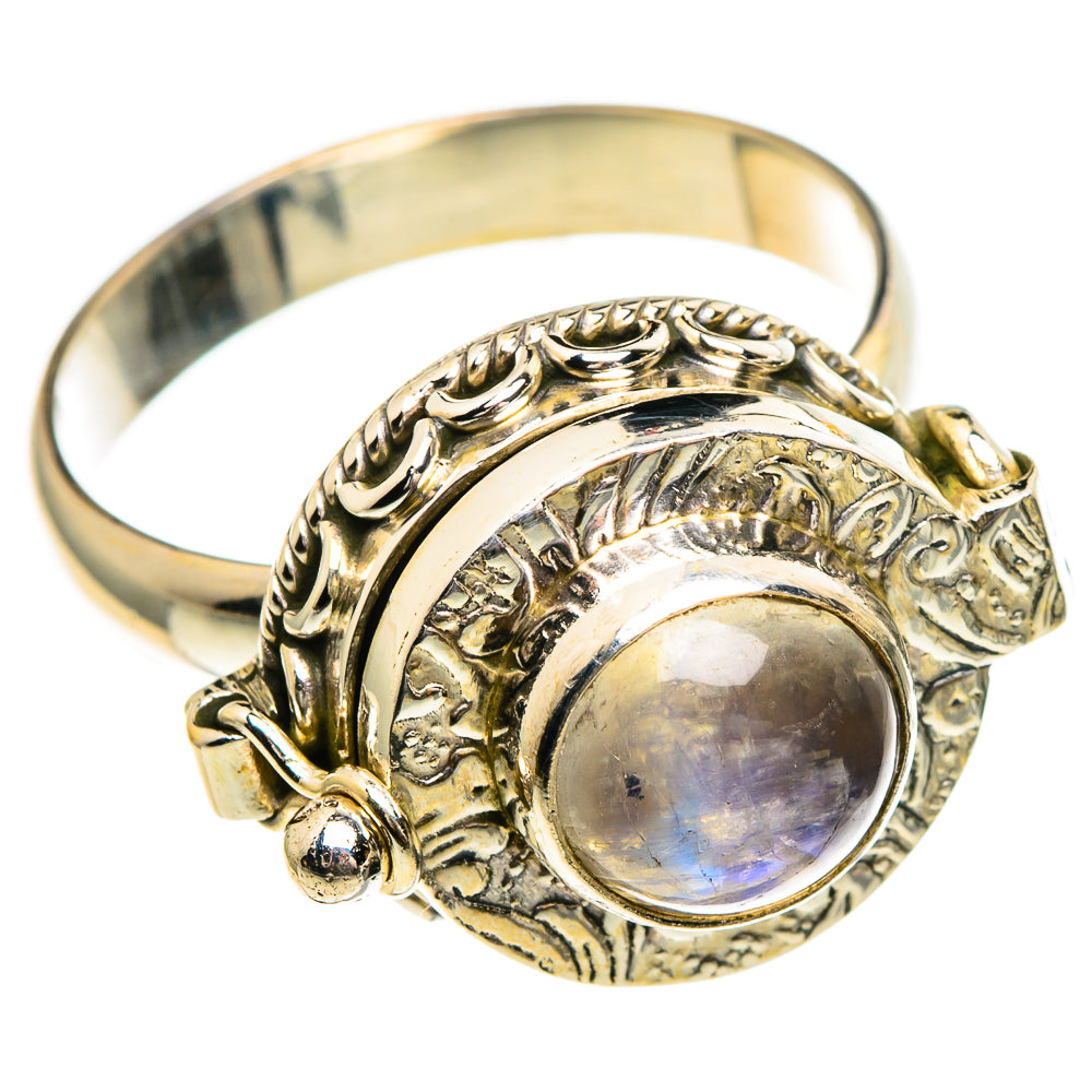 Rainbow Moonstone Rings handcrafted by Ana Silver Co - RING86019