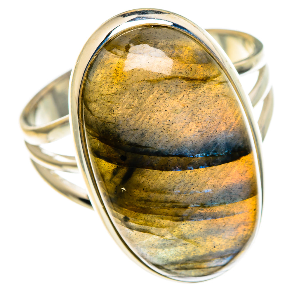 Labradorite Rings handcrafted by Ana Silver Co - RING86025