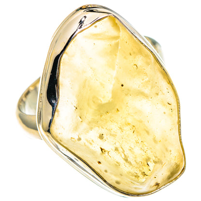 Libyan Desert Glass Rings handcrafted by Ana Silver Co - RING86036