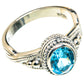 Blue Topaz Rings handcrafted by Ana Silver Co - RING86045