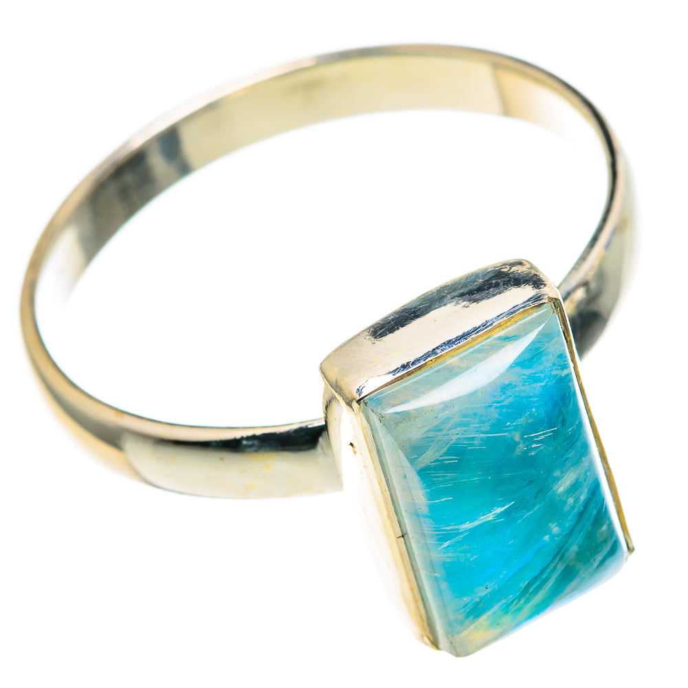 Rainbow Moonstone Rings handcrafted by Ana Silver Co - RING86050