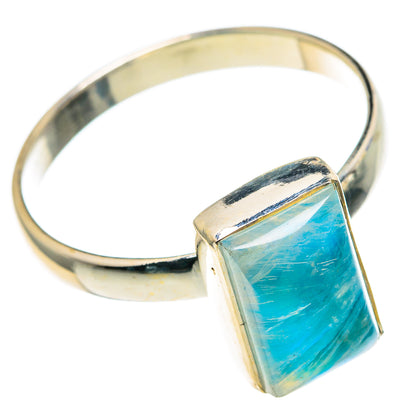 Rainbow Moonstone Rings handcrafted by Ana Silver Co - RING86050