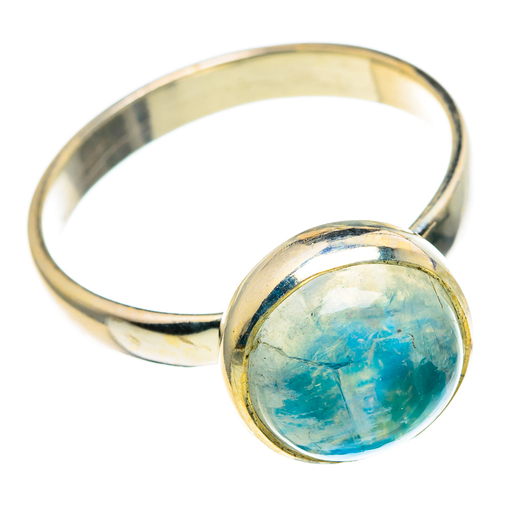 Green Moonstone Rings handcrafted by Ana Silver Co - RING86052