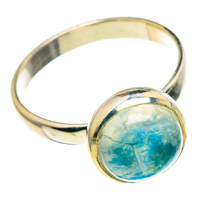 Green Moonstone Rings handcrafted by Ana Silver Co - RING86052