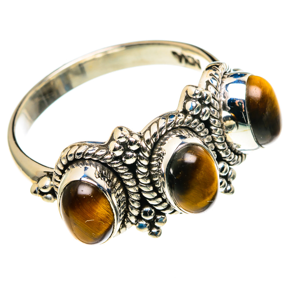 Tiger Eye Rings handcrafted by Ana Silver Co - RING86057