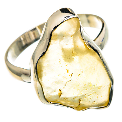 Libyan Desert Glass Rings handcrafted by Ana Silver Co - RING86062 - Photo 2