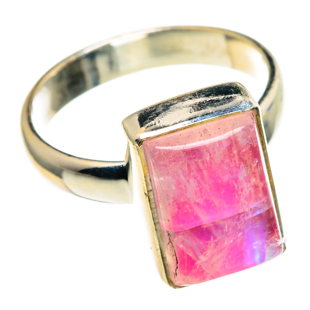 Pink Moonstone Rings handcrafted by Ana Silver Co - RING86066