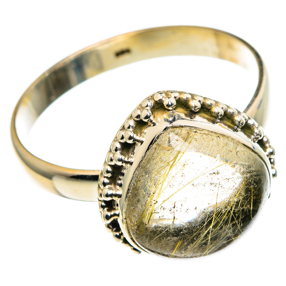 Rutilated Quartz Rings handcrafted by Ana Silver Co - RING86075