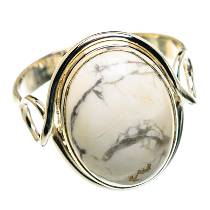 Howlite Rings handcrafted by Ana Silver Co - RING86079